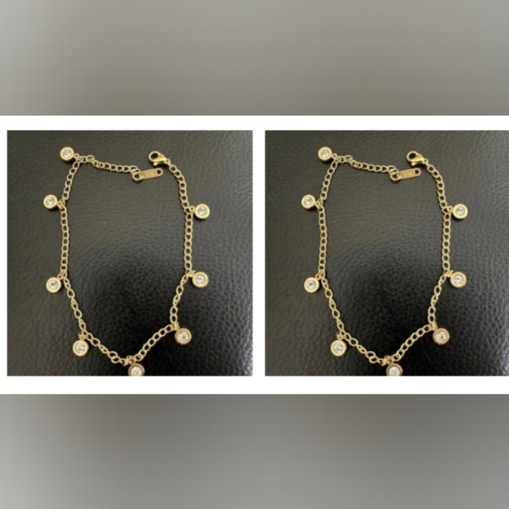 10" 18k Gold Filled Stainless Anklet Bracelet